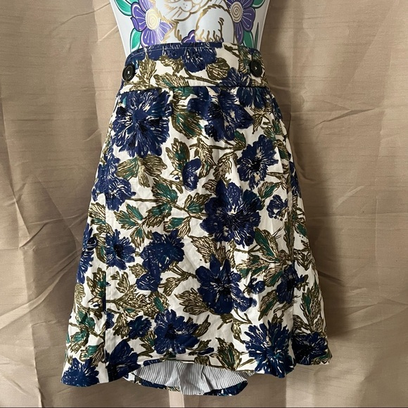 Brooks Brothers Dresses & Skirts - Brooks Brothers Red Fleece Blue Green White Floral Skirt